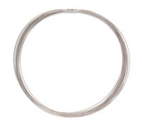 An 18 Karat White Gold Multistrand Wire Necklace. 10.66 dwts.