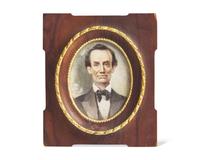 Théodore Wüst (1853-1915), A Portrait Miniature of Abraham Lincoln (1809-1865)