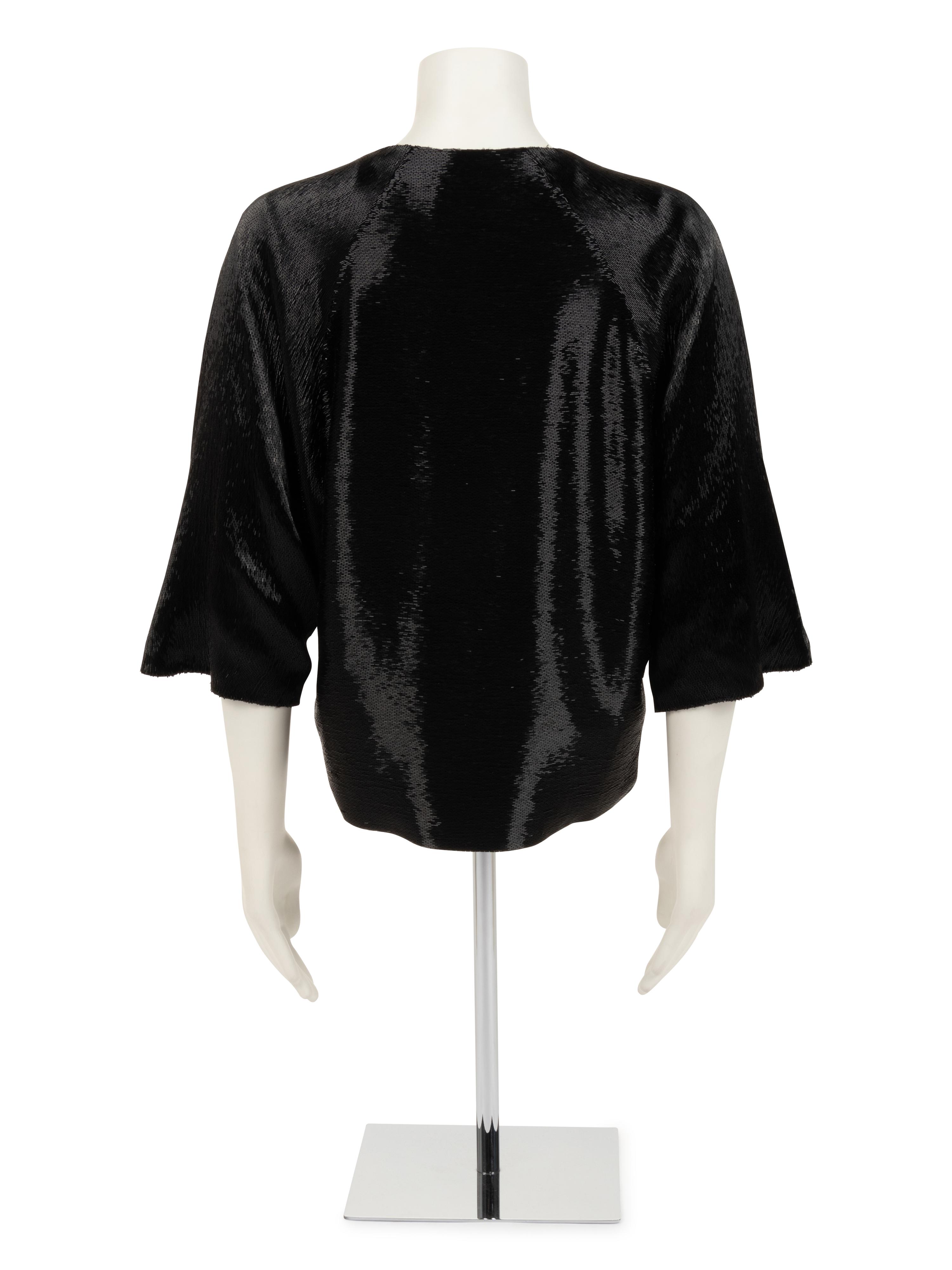 Chado Ralph Rucci Glass Bead Embellished Crop Jacket, c.2010