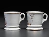 Two Porcelain Occupational Shaving Mugs