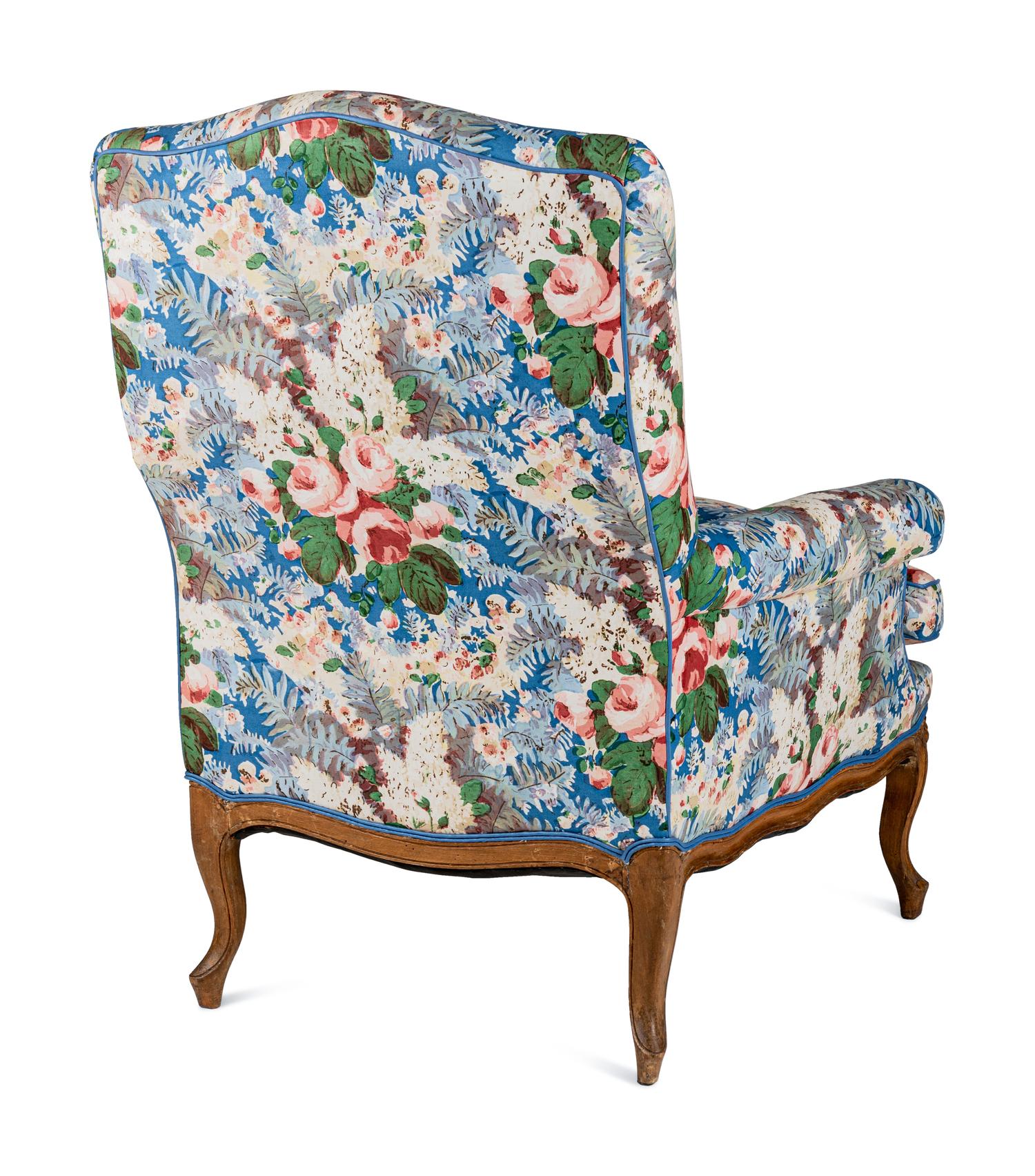 A Louis XV Style Beechwood Bergère