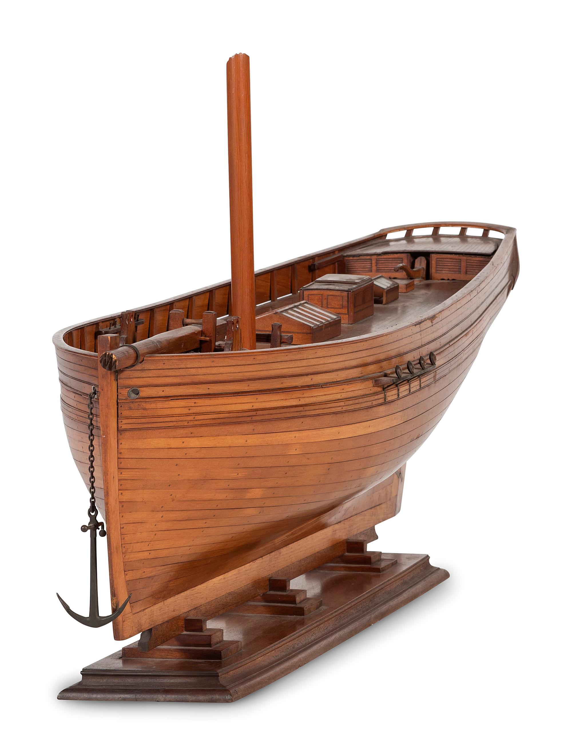 A Wood Sloop Hull Model