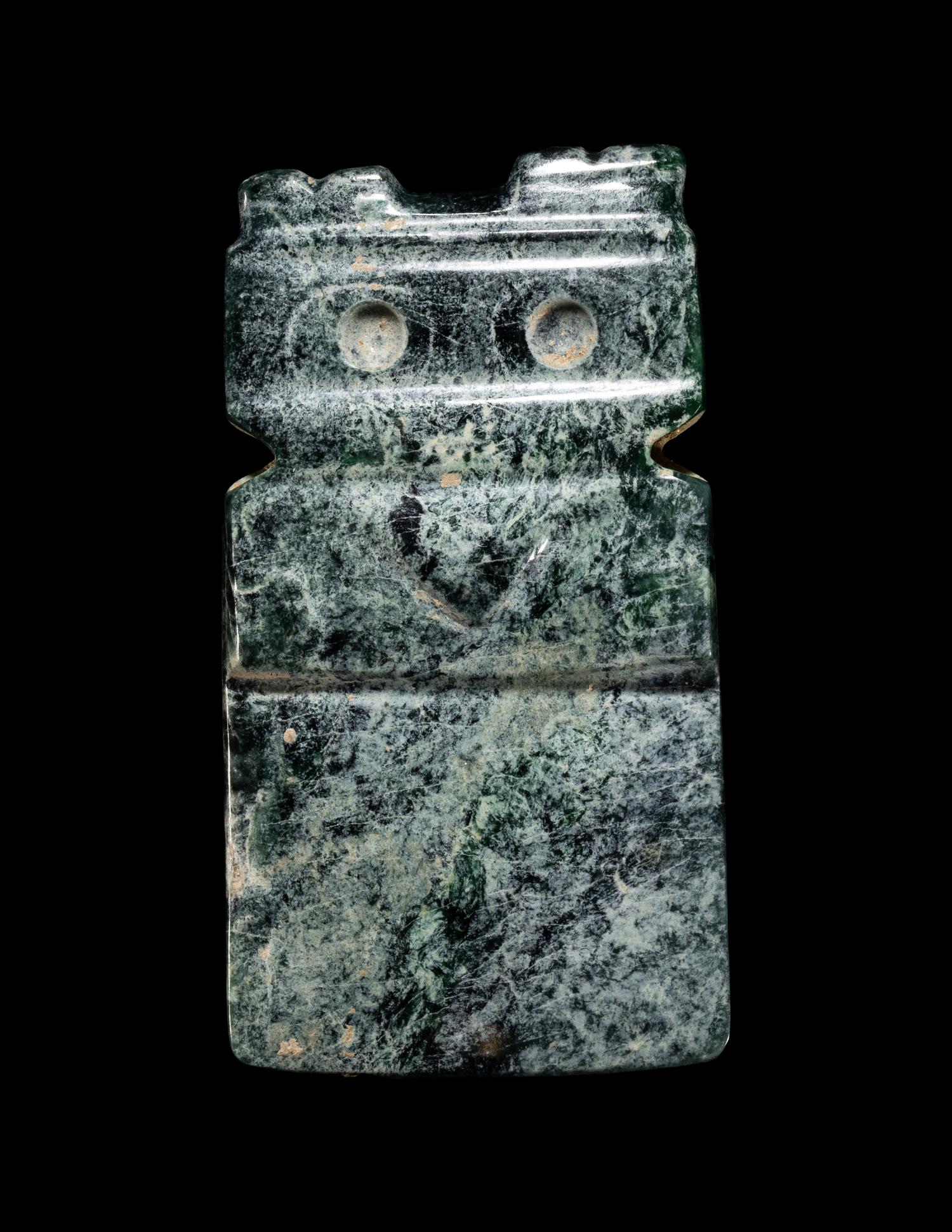 A Guanacaste Jade Avian Celt Pendant