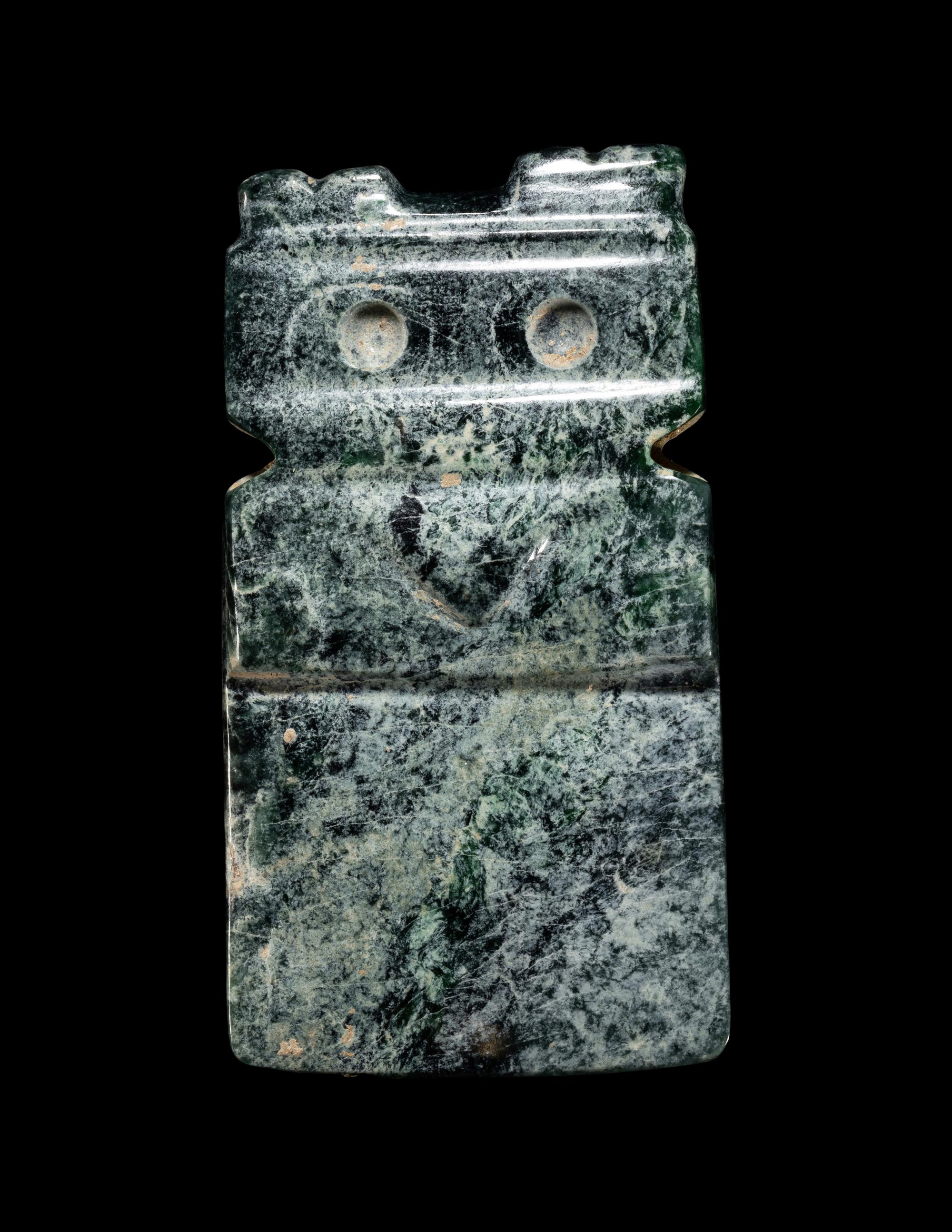 A Guanacaste Jade Avian Celt Pendant