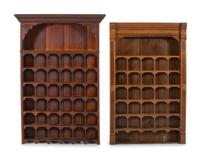 Two Eastlake Style Shaving Mug Racks