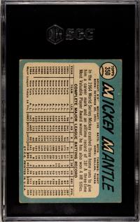 A Group of 1965 Topps Baseball Cards Including Mickey Mantle and Willie Mays SGC Graded Baseball Cards