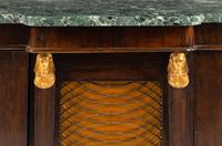 A Regency Style Marble-Top Console Cabinet