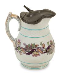 A Collection of Eight Painted, Transferware and Molded Earthenware Articles — 19TH/20TH CENTURY