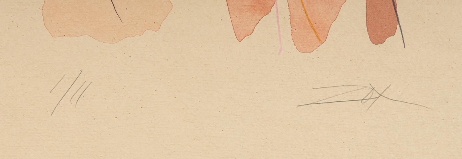 Prussian Blue and Untitled (Pink Abstract) (two works), 1978