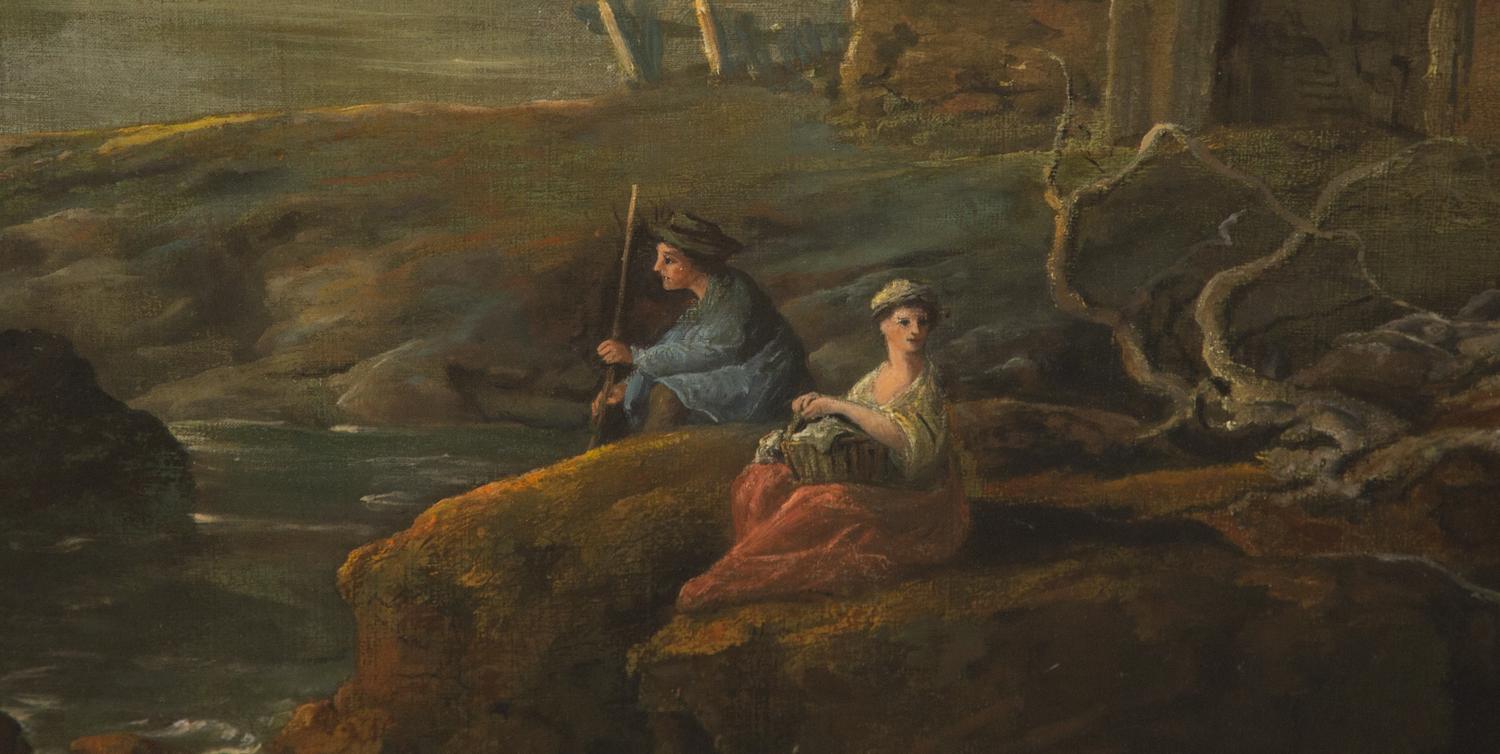 A Capriccio Landscape with a Courting Couple near Ruins, 1774