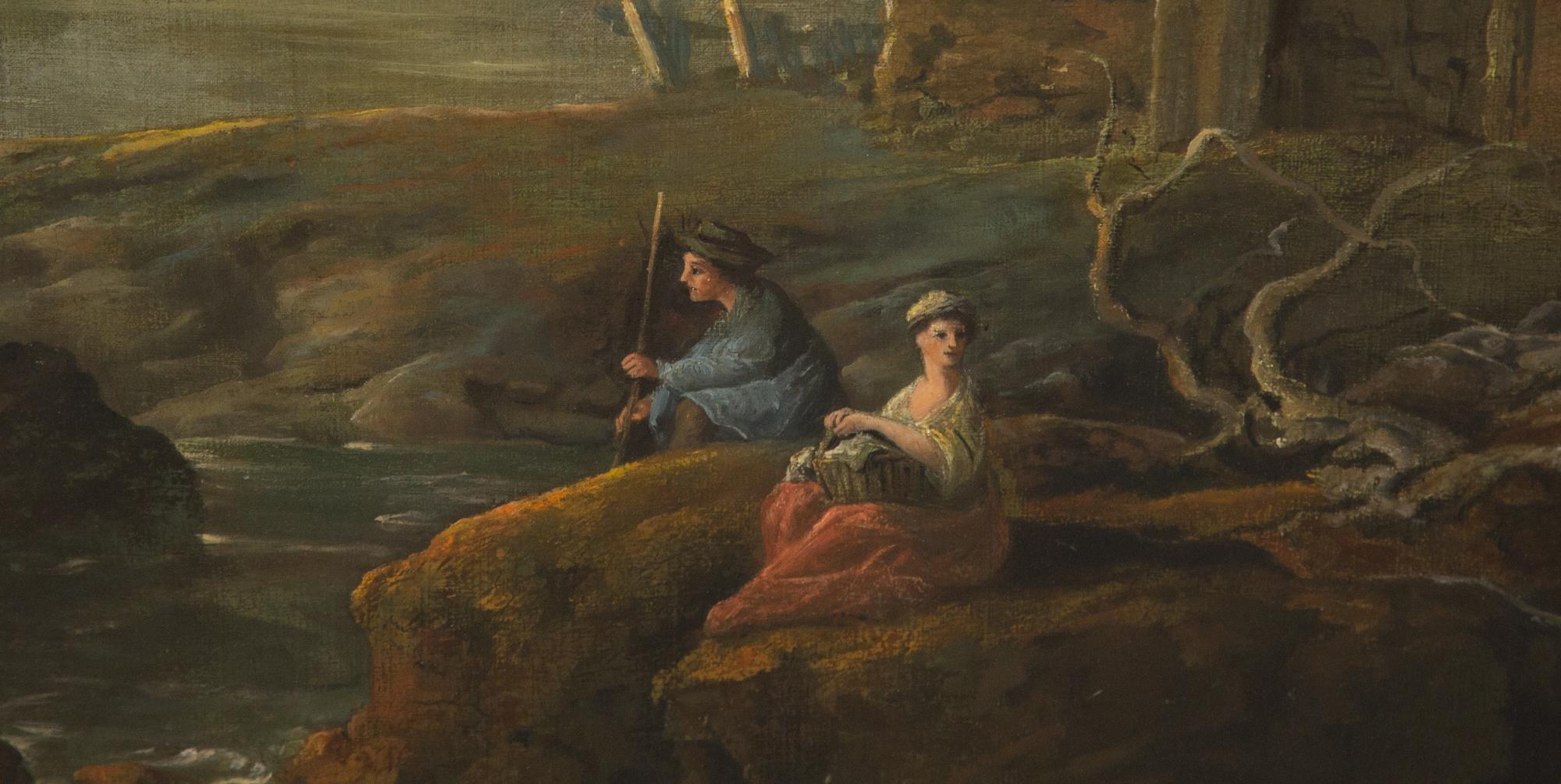 A Capriccio Landscape with a Courting Couple near Ruins, 1774