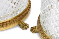 A Pair of Gilt Bronze Mounted Cut Glass Jardinières