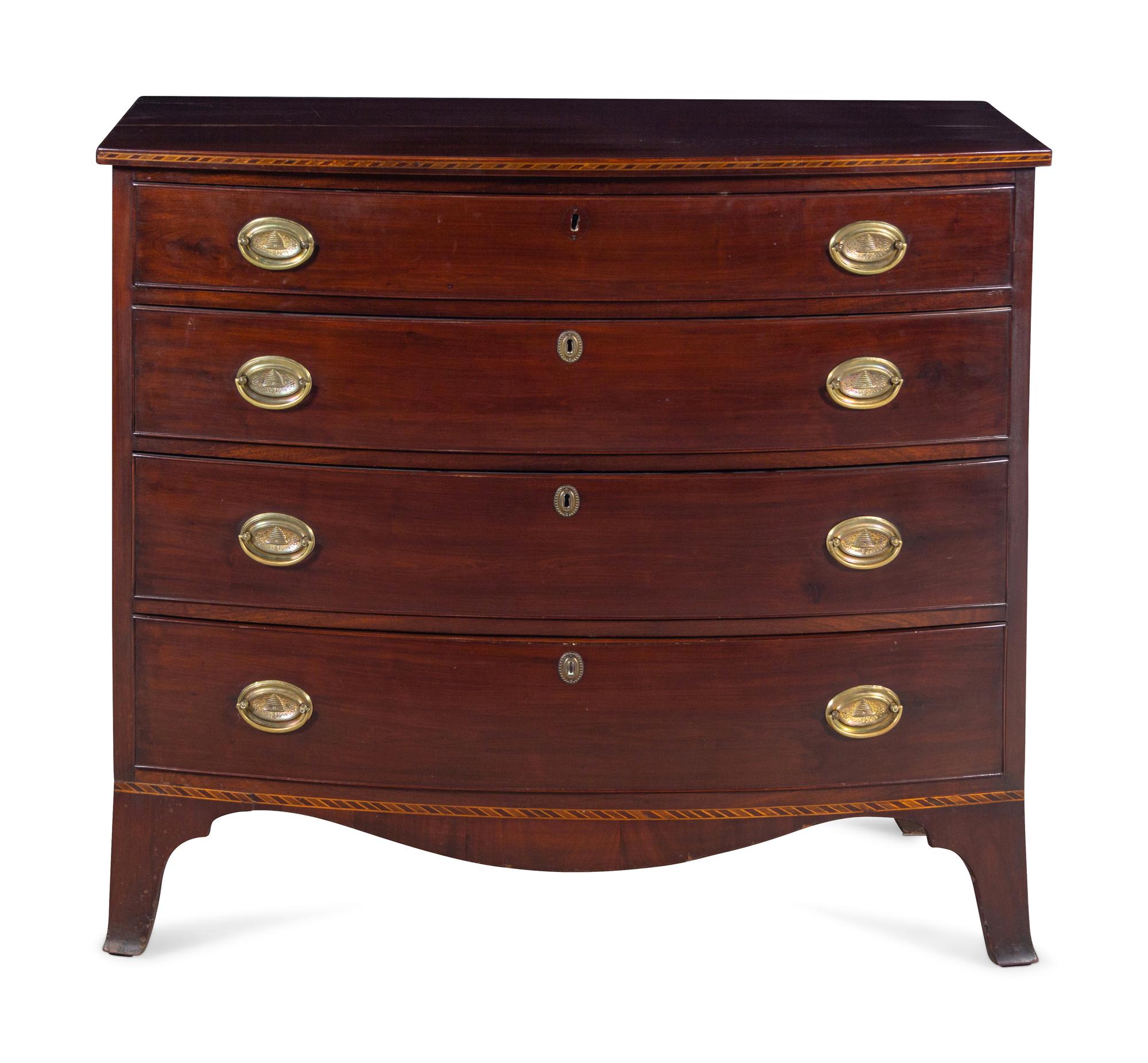 A Federal Mahogany Chest of Drawers