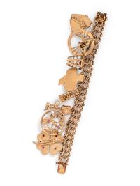 YELLOW GOLD CHARM BRACELET