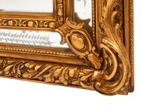 A Pair of Louis XV Style Gilt and Engraved Mirrors