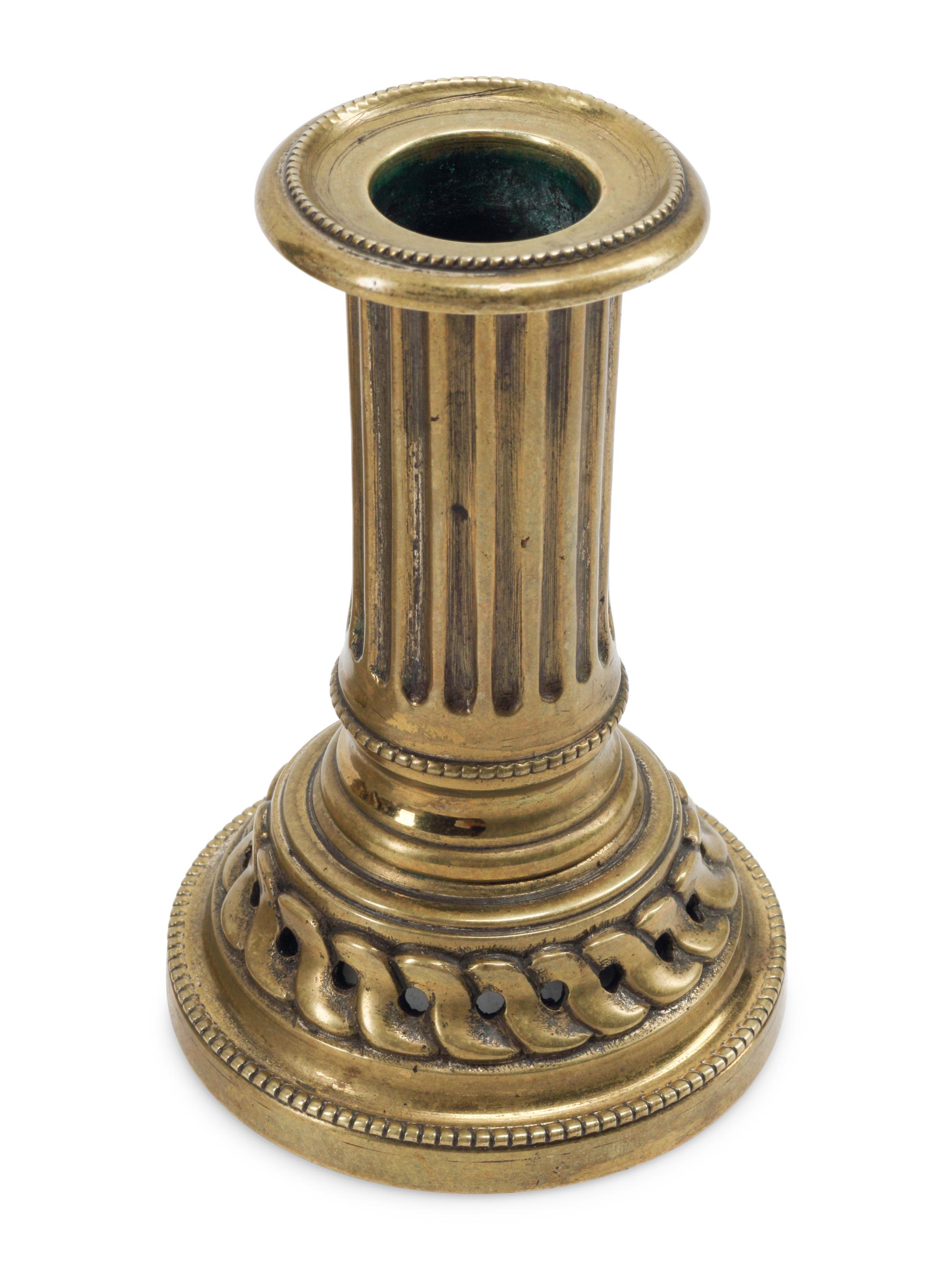 Three Pairs of French Gilt Bronze Candlesticks