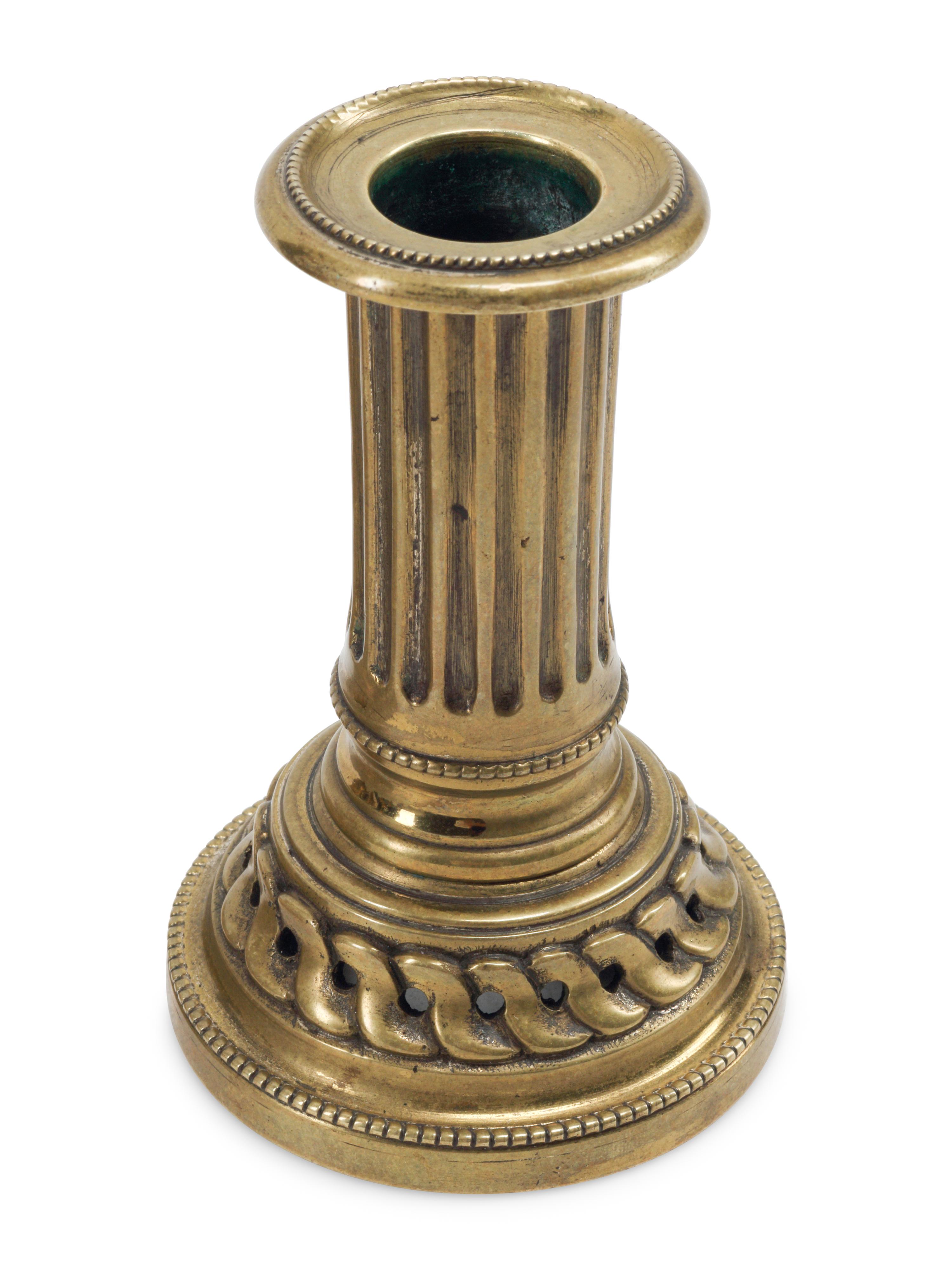 Three Pairs of French Gilt Bronze Candlesticks