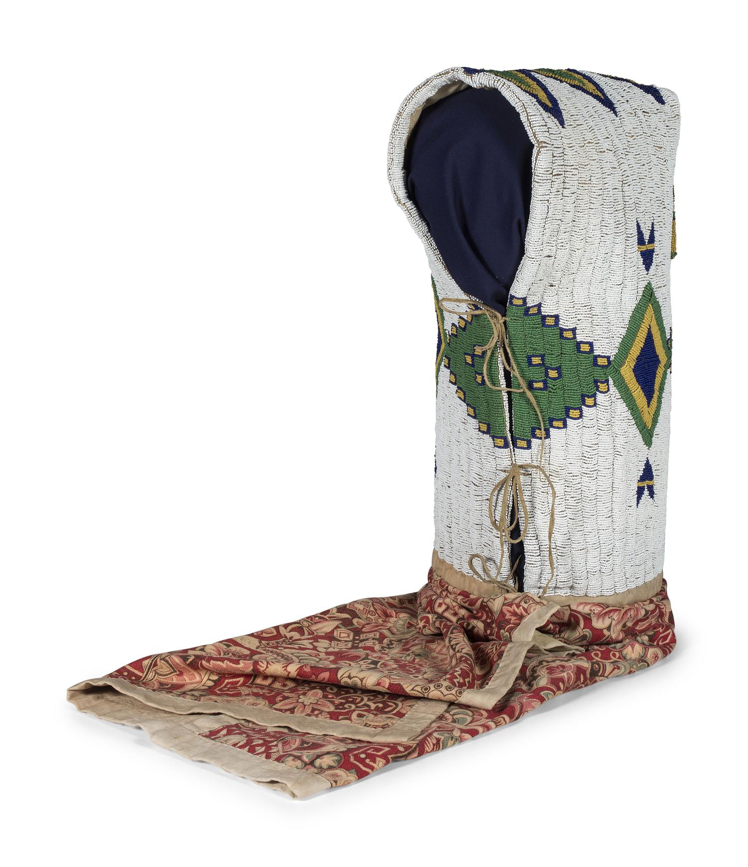 Sioux Beaded Hide Cradle