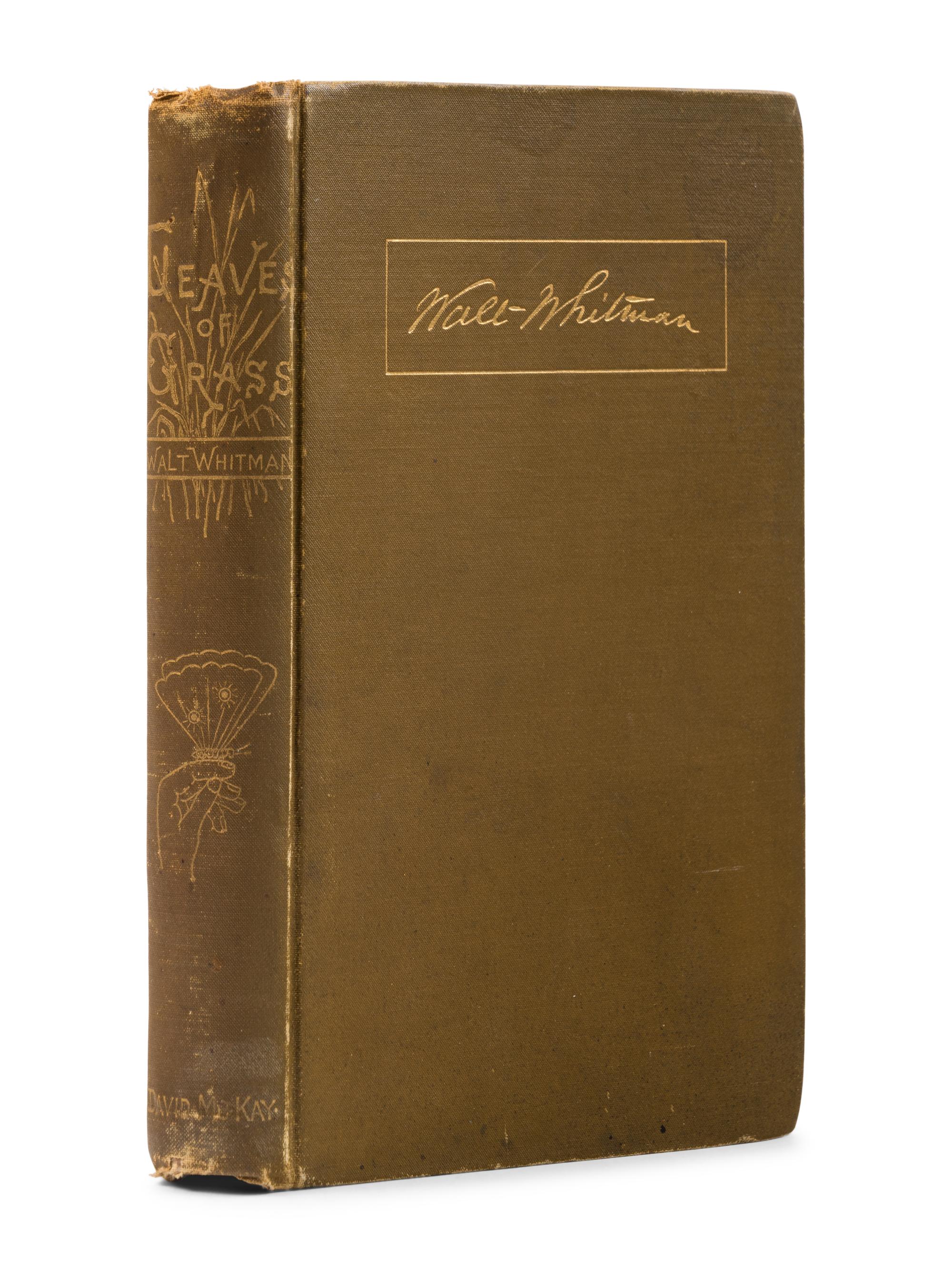 WHITMAN, Walt (1819-1892). Leaves of Grass . Philadelphia: David McKay, 1884.