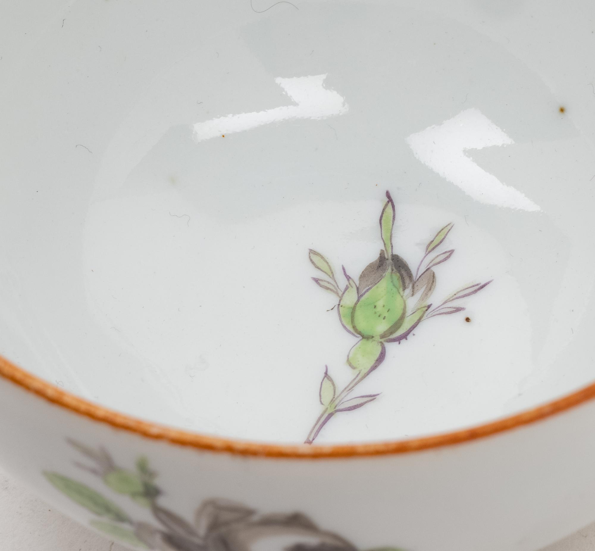 A Set of Six Meissen Porcelain Cups and Saucers