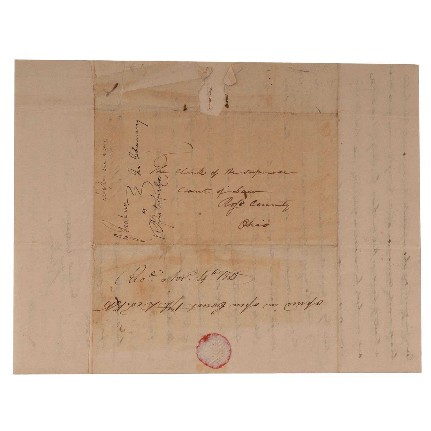 [AUTOGRAPHS & MANUSCRIPTS] -- [NORTHWEST TERRITORY & OHIO]. A group of 31 manuscript and partially printed documents, late 18th to early 19th century, including: