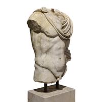 An Italian Marble Draped Torso