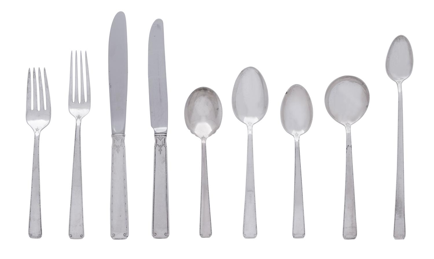 An American Silver Flatware Service — Towle Silversmiths, Newburyport, MA
