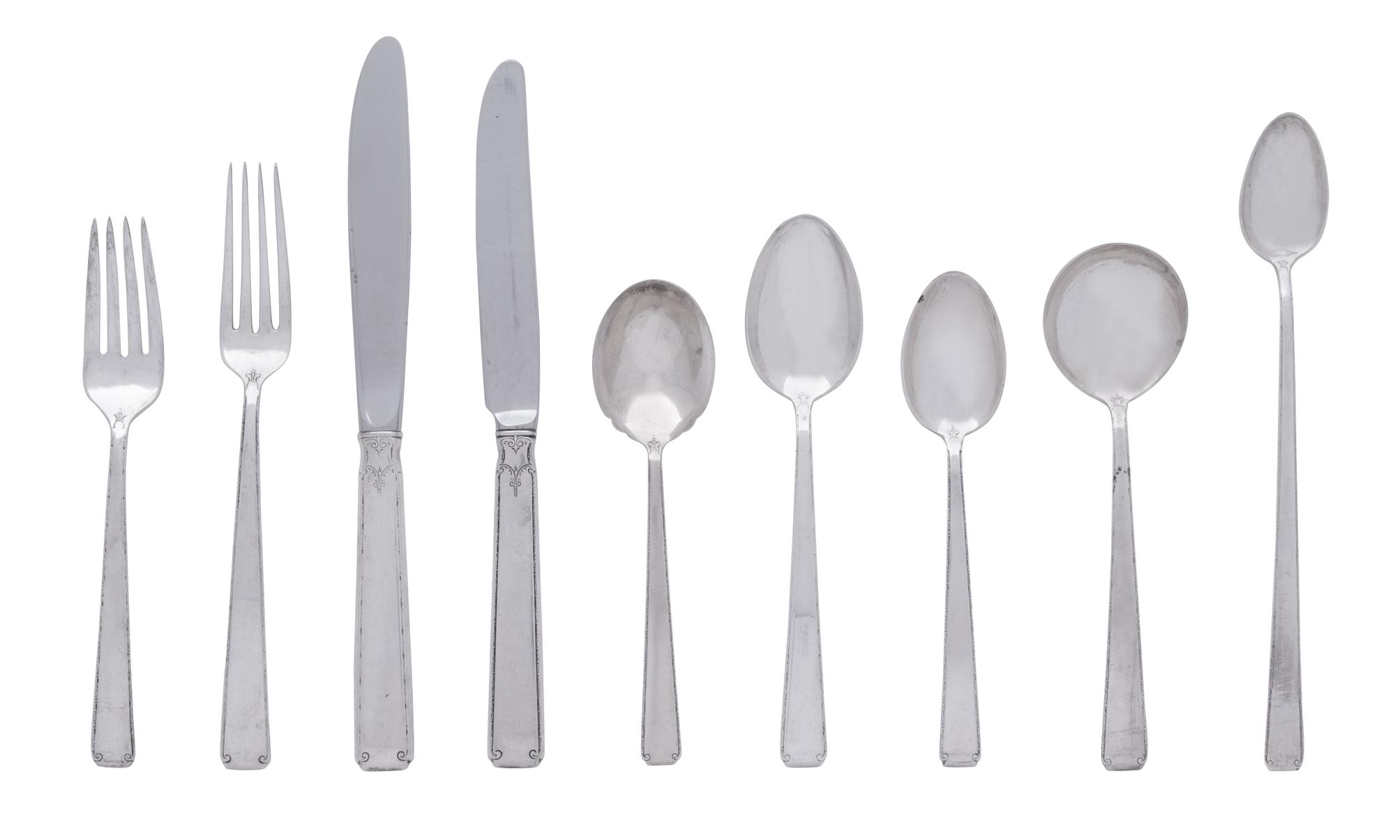 An American Silver Flatware Service — Towle Silversmiths, Newburyport, MA