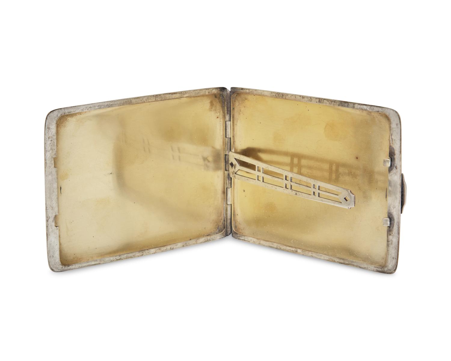 A Sterling Silver Commemorative Cigarette Case Presented to Corporal Peter McAdams