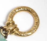 An 18 Karat Yellow Gold, Aquamarine and Diamond Bead Necklace, Slane,