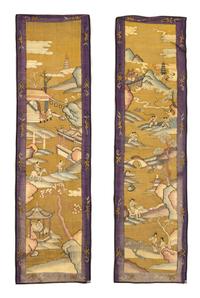 Four Kesi Silk Hanging Scrolls
