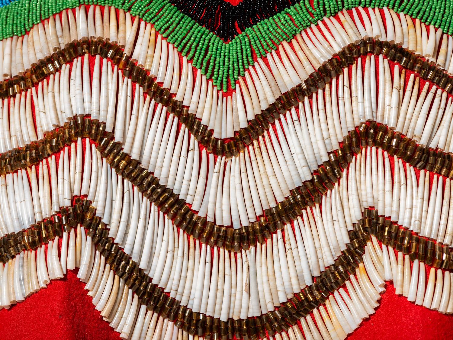 Nez Perce Dentalia Shell Dress Yoke