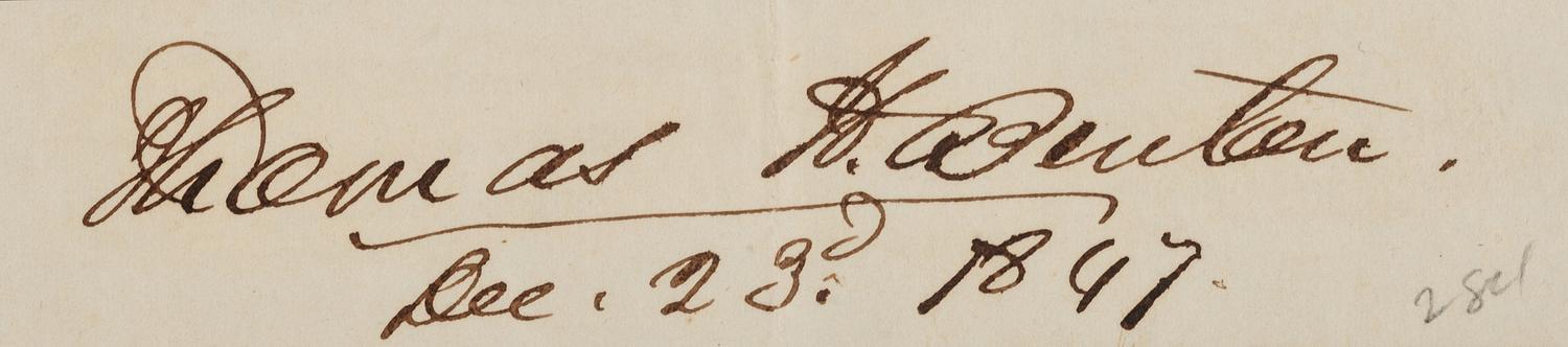[AUTOGRAPHS]. Signatures of 19th-century American military and political figures.