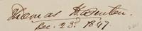 [AUTOGRAPHS]. Signatures of 19th-century American military and political figures.