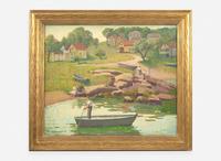 Emma Fordyce MacRae (American, 1887-1974) - Low Tide, Folly Cove (Cape Ann)