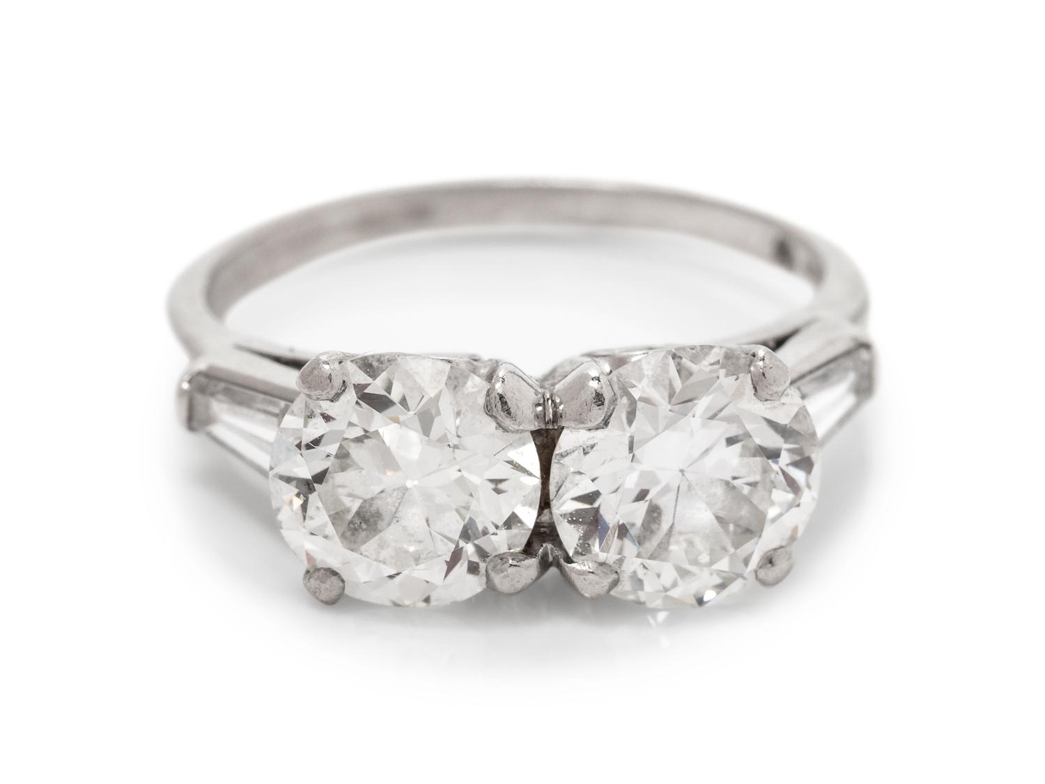 A Platinum and Diamond Ring,