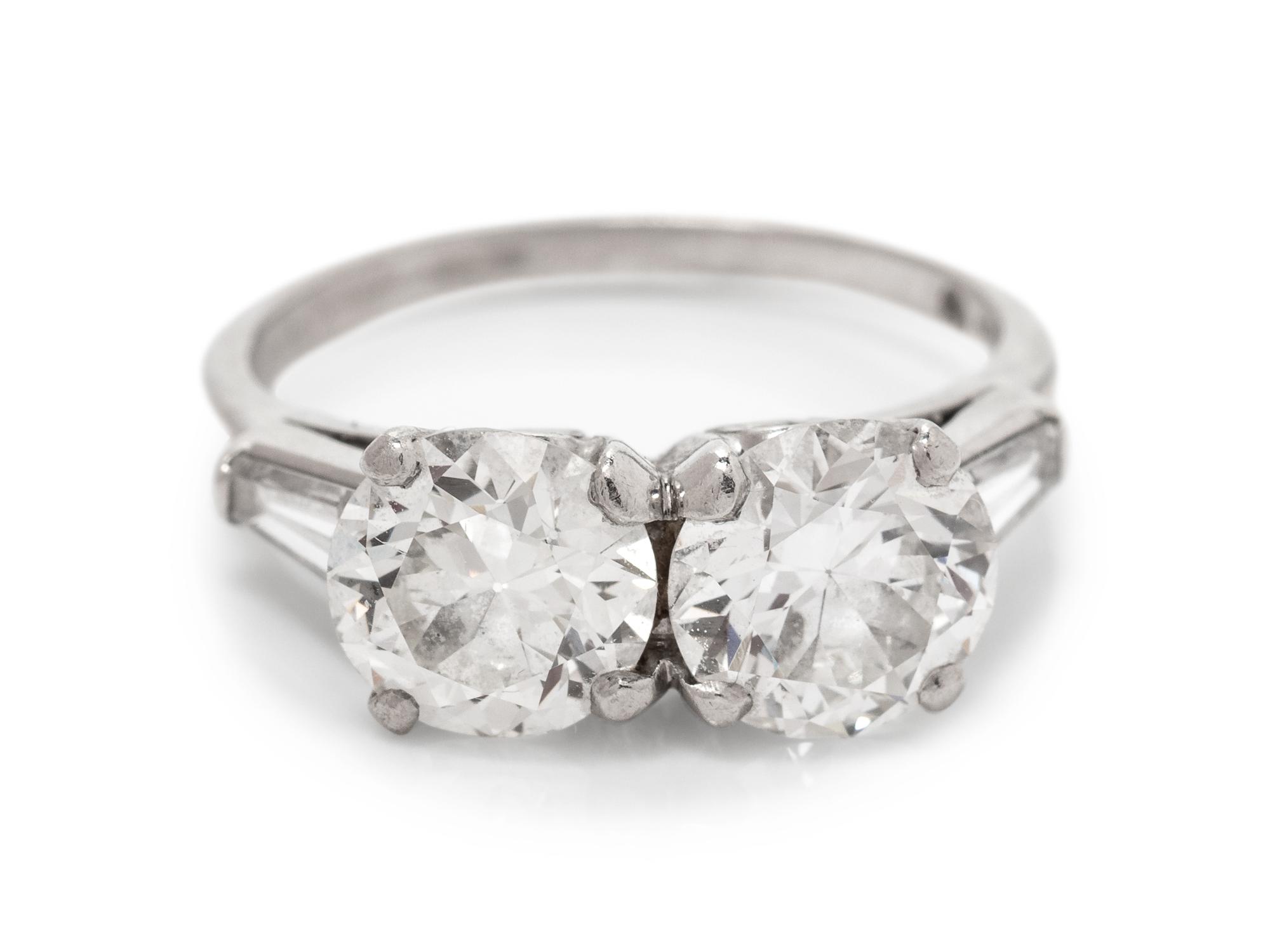 A Platinum and Diamond Ring,