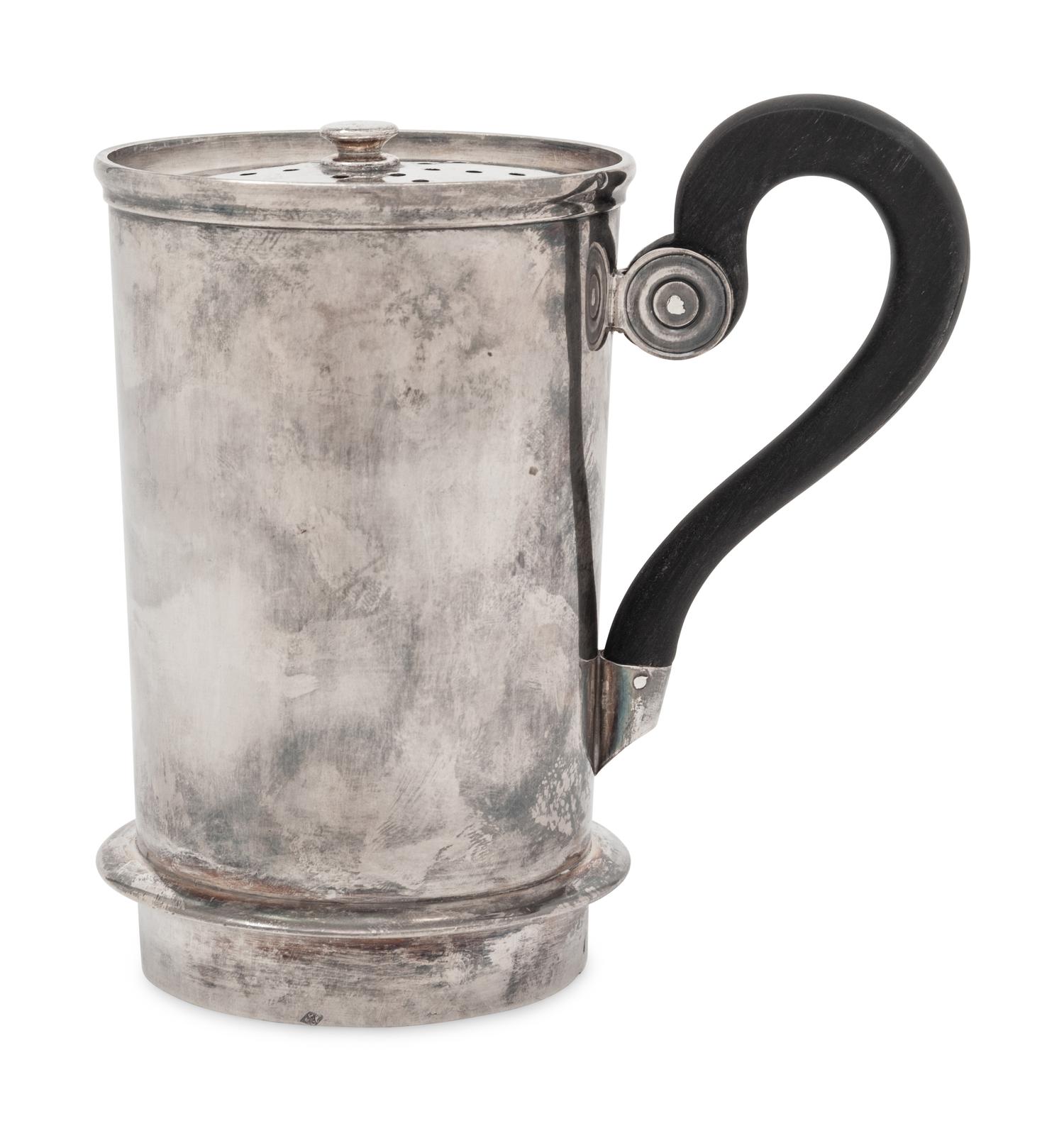 A French Silver Tea Strainer