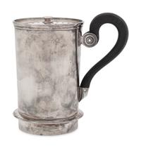 A French Silver Tea Strainer
