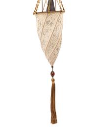 A Pair of Fortuny Cesendello Silk Wall Sconces