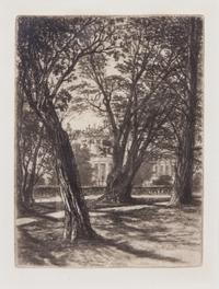 A Collection of Four Etchings Largest plate 9 x 13 inches.
