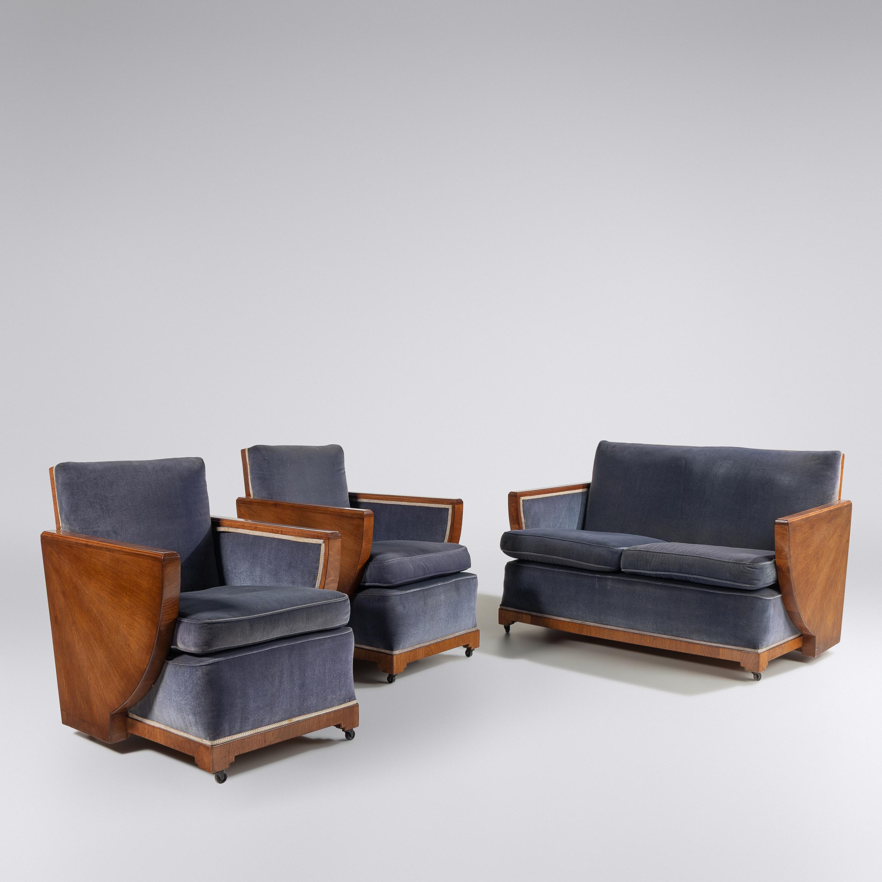 Art Deco Early 20th Century — Three-Piece Seating Suite