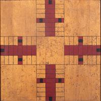 Three Paint Decorated Game Boards