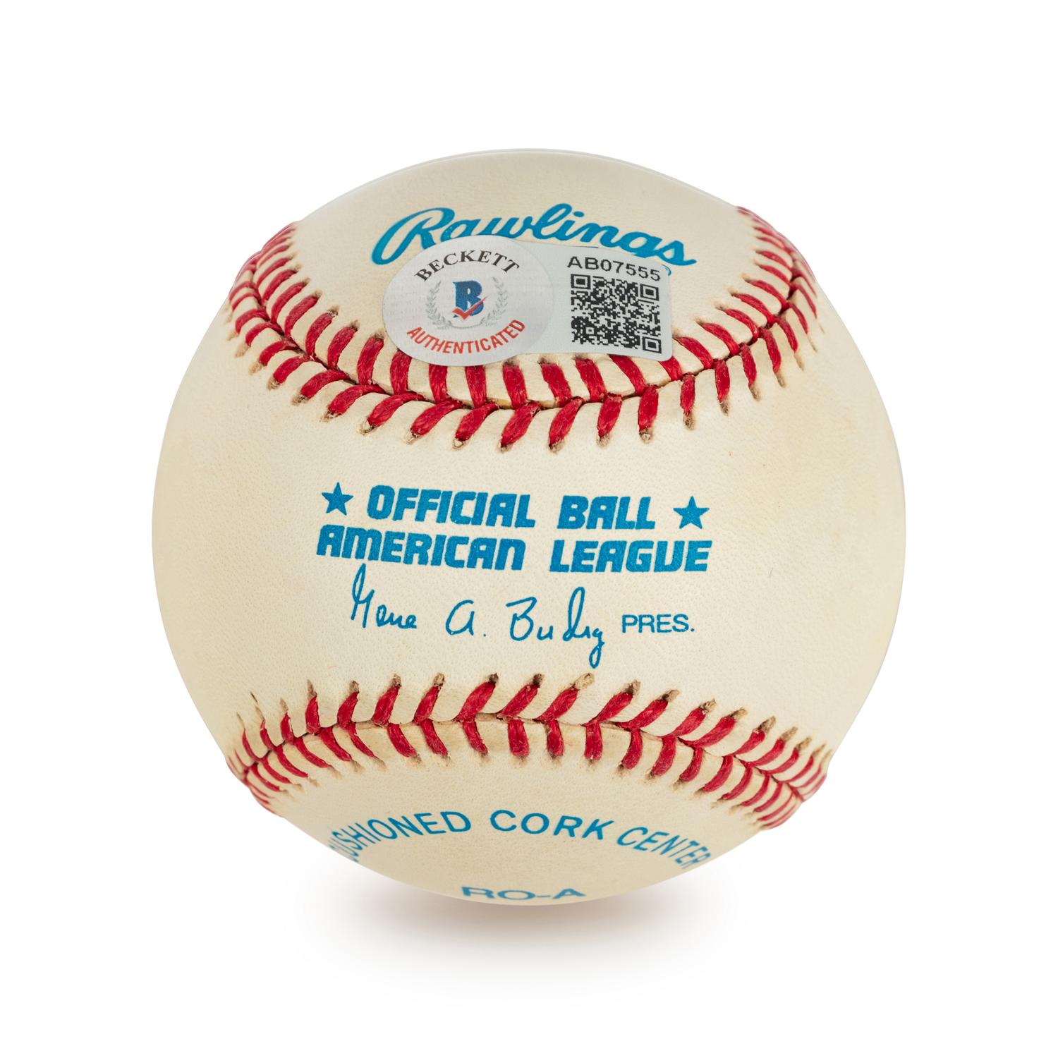 A Yogi Berra, Don Larsen 10-8-56 World Series Perfect Game Signed Autograph Baseball (Beckett Authentication Services BAS Certified),