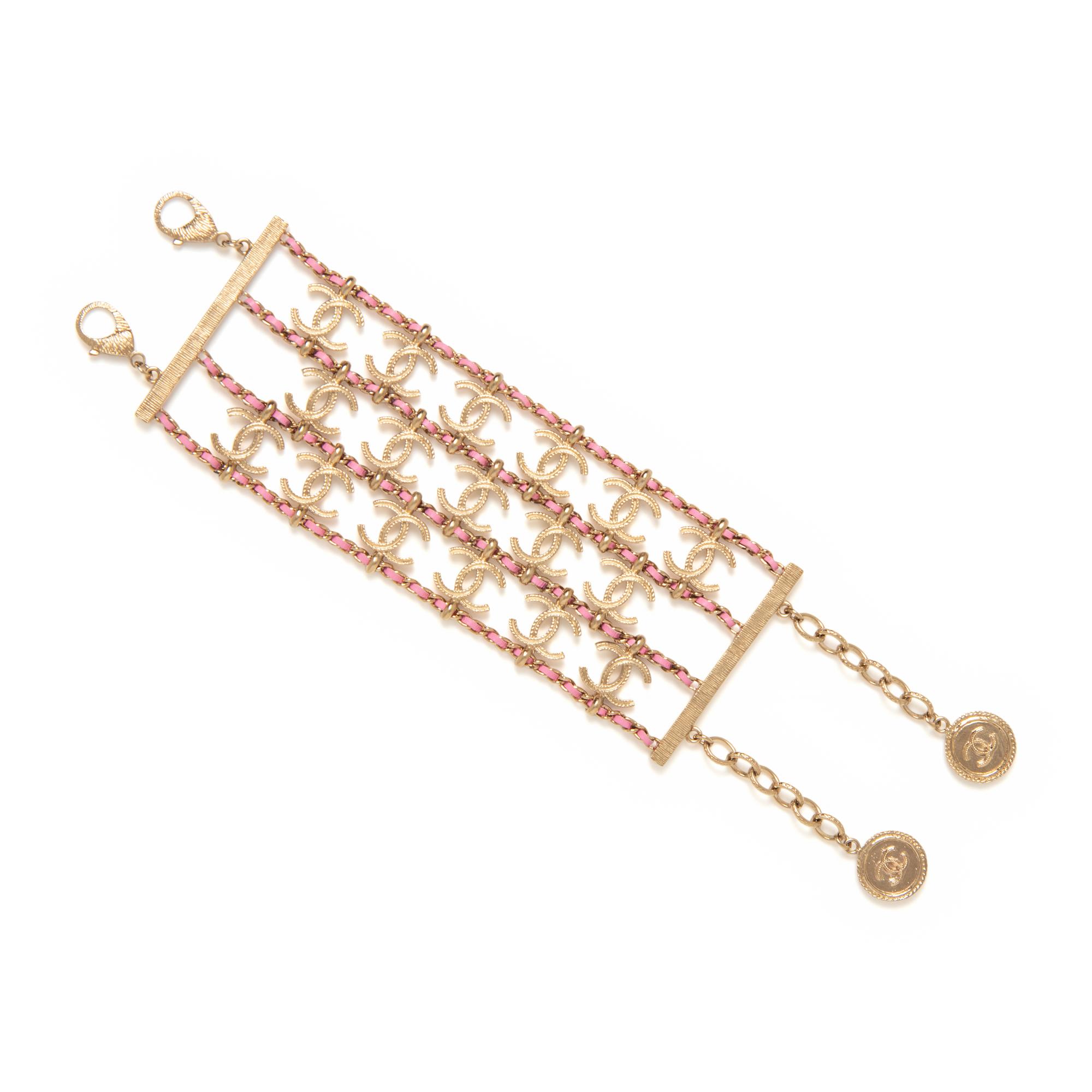 Chanel, CC & Woven Chain Bracelet