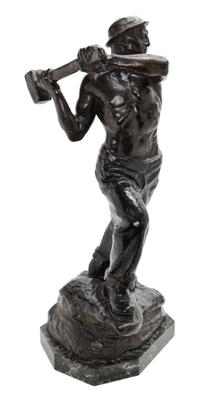 A German Bronze Figure, Paul Vogelsanger (1880-1967), Height of bronze 26 inches.