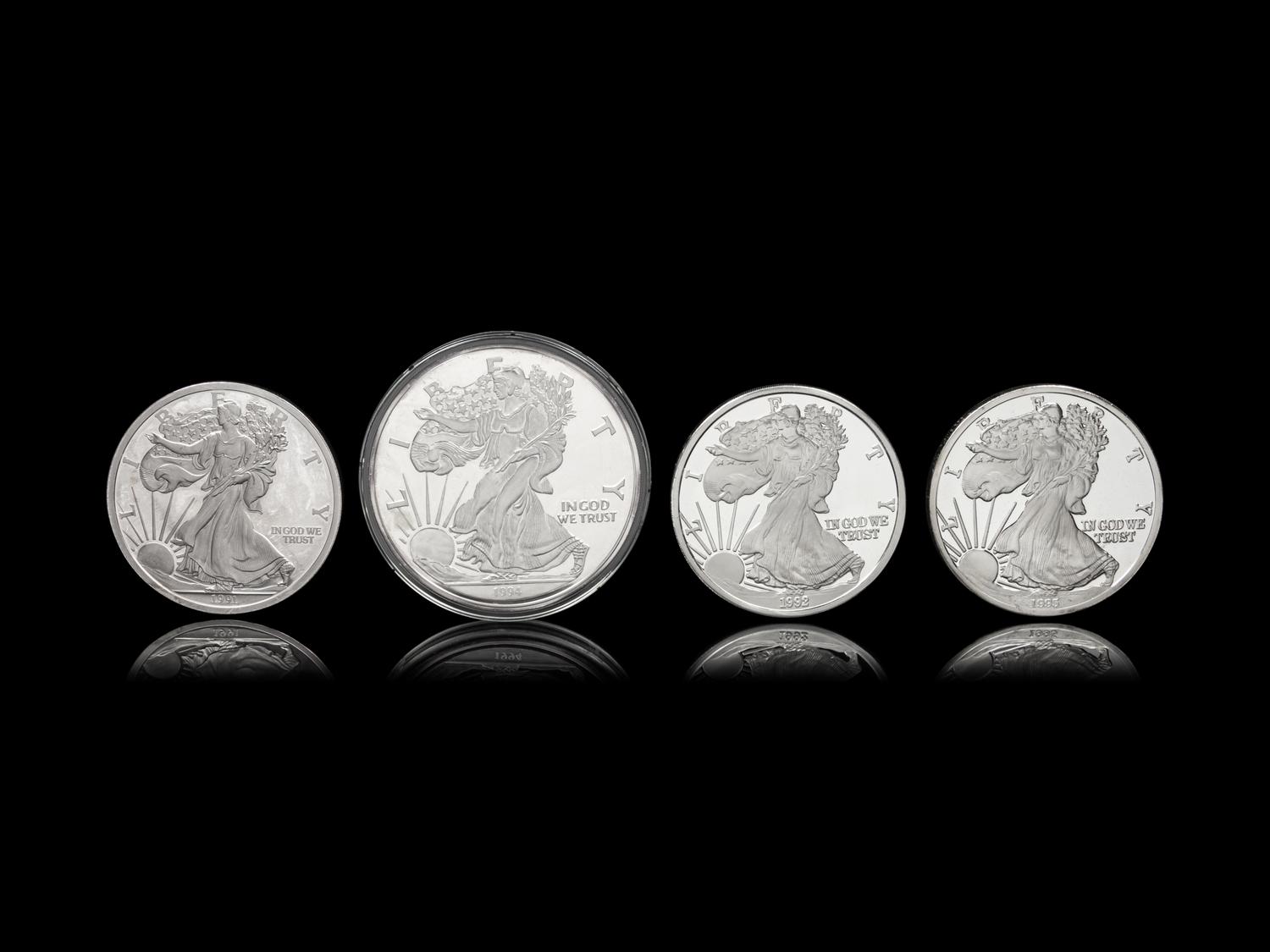 [PRIVATE ISSUE] Four 1-Pound Silver Rounds