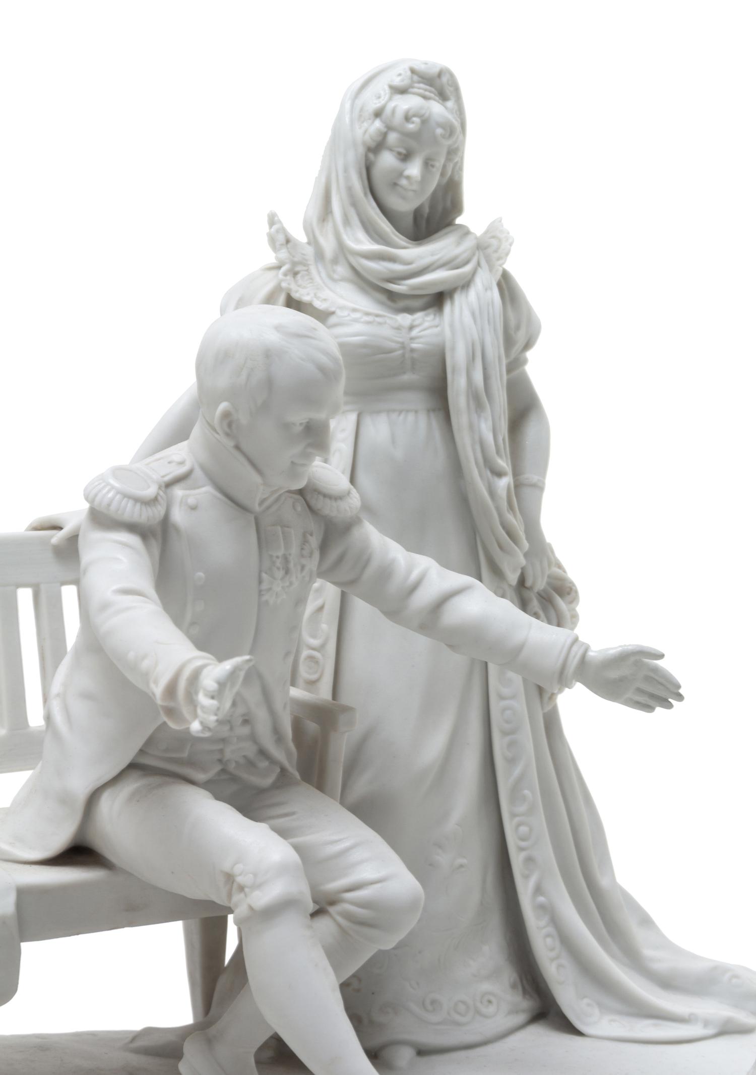 A German Bisque Porcelain Figural Group