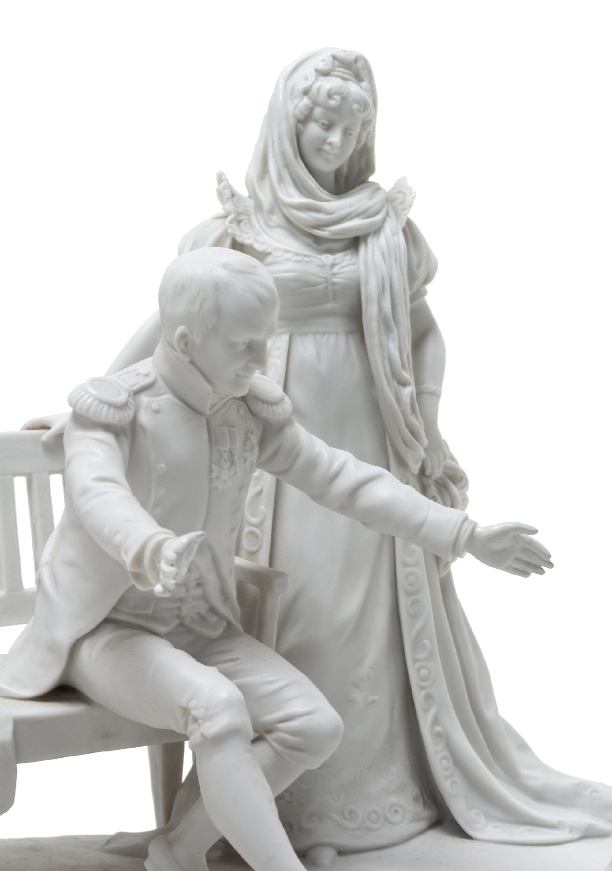 A German Bisque Porcelain Figural Group