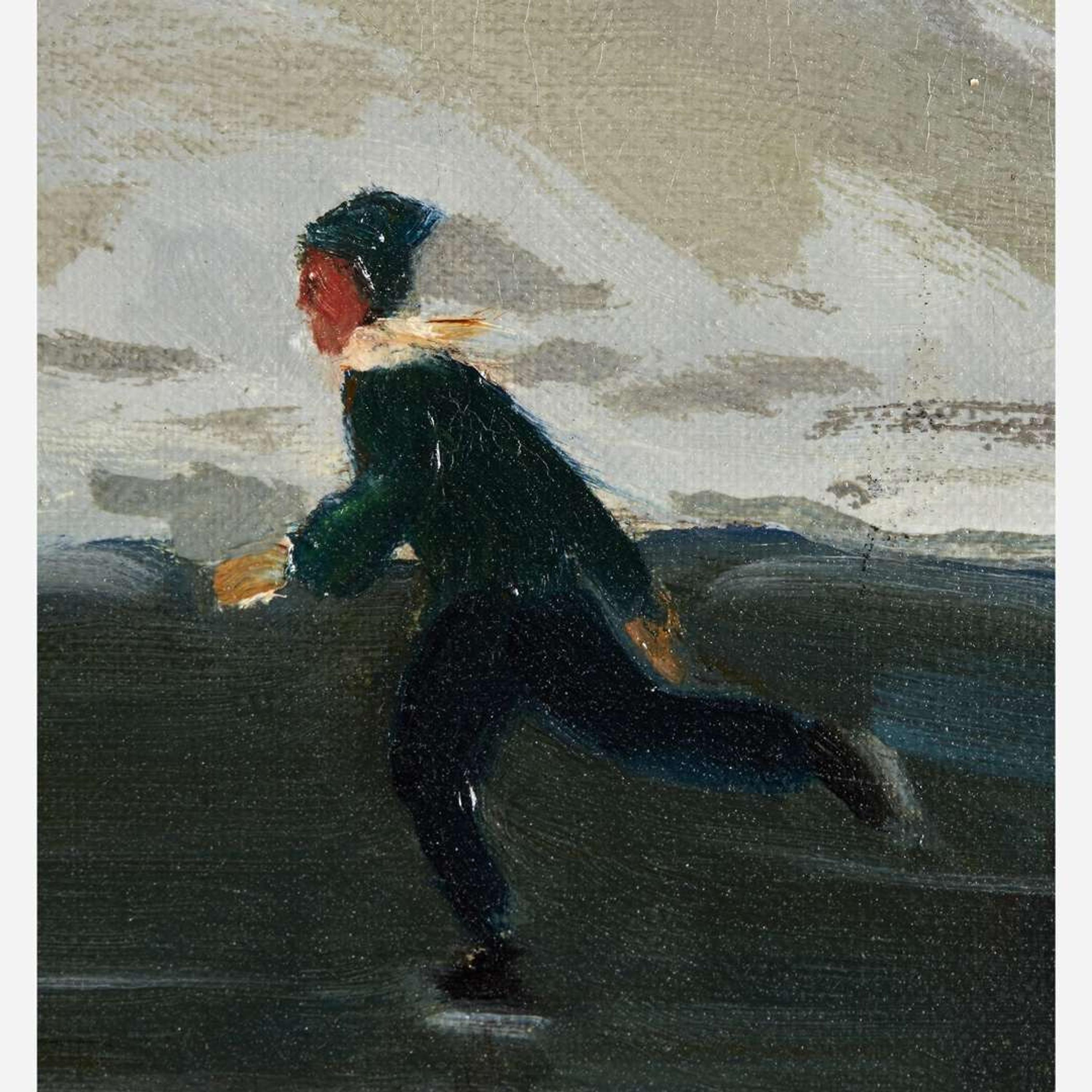 Harry Leith-Ross (American, 1886–1973) Ice Skating Party on the Delaware (Lewes Island)